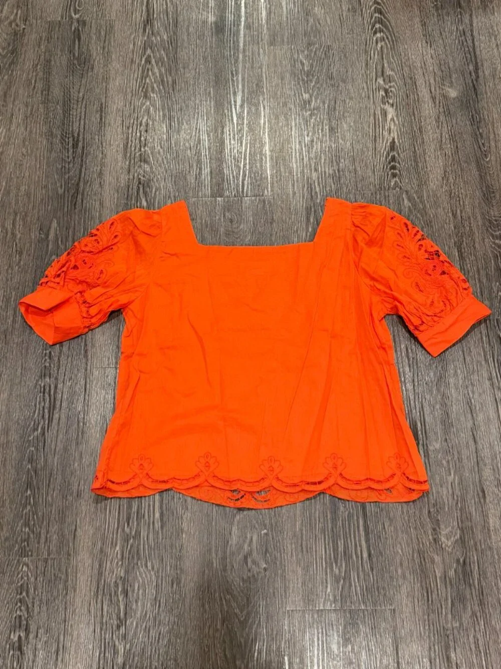 Anthropologie Short-Sleeve Cutwork Blouse - Picture 5 of 6